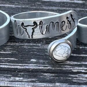 Wrap Ring with Howlite Stone